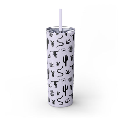 Desert Icon - Skinny Tumbler with Straw, 20oz