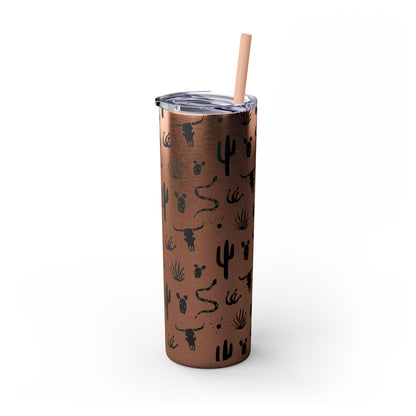 Desert Icon - Skinny Tumbler with Straw, 20oz