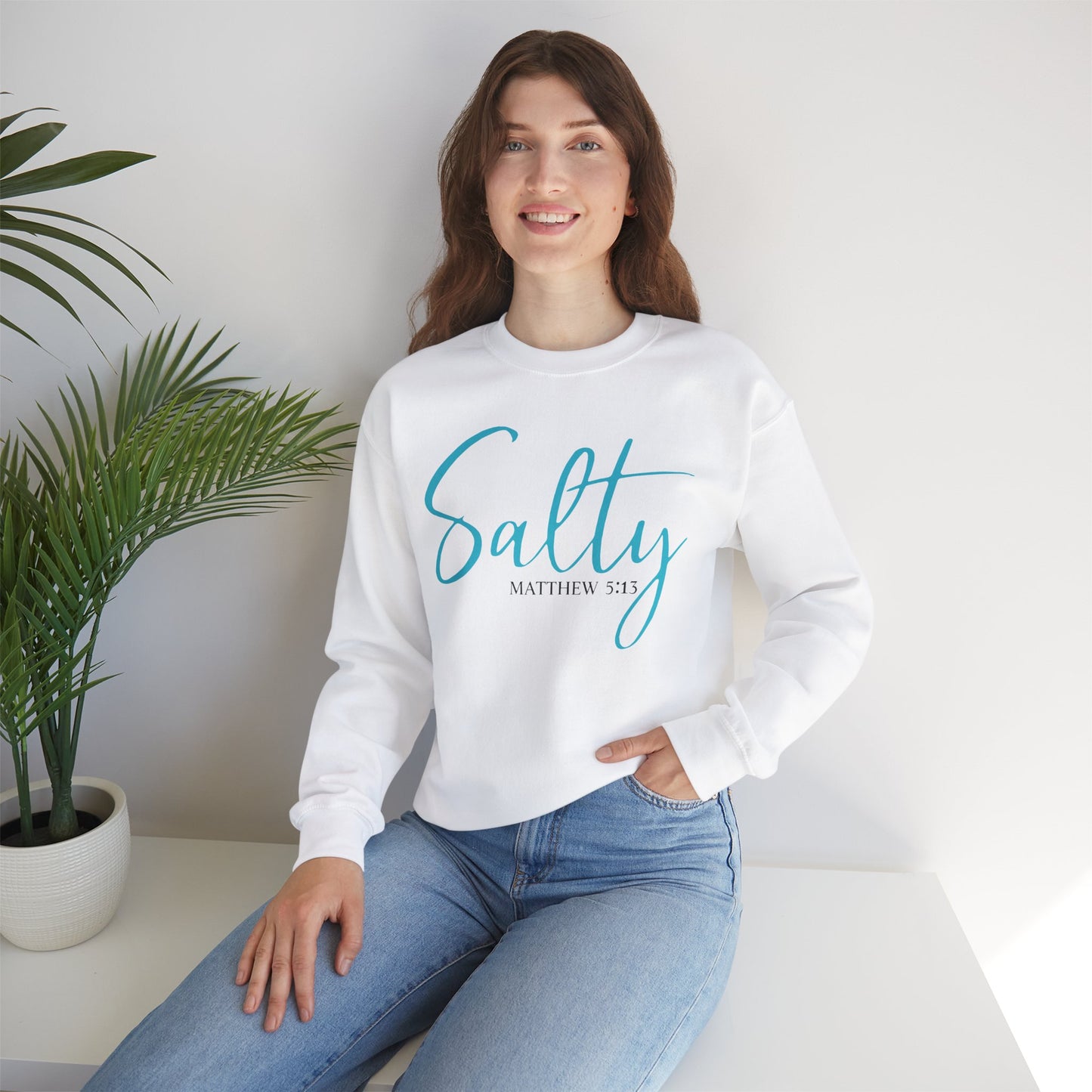 Salty Matthew 5:13 Verse - Christian - Unisex NuBlend® Crewneck Sweatshirt