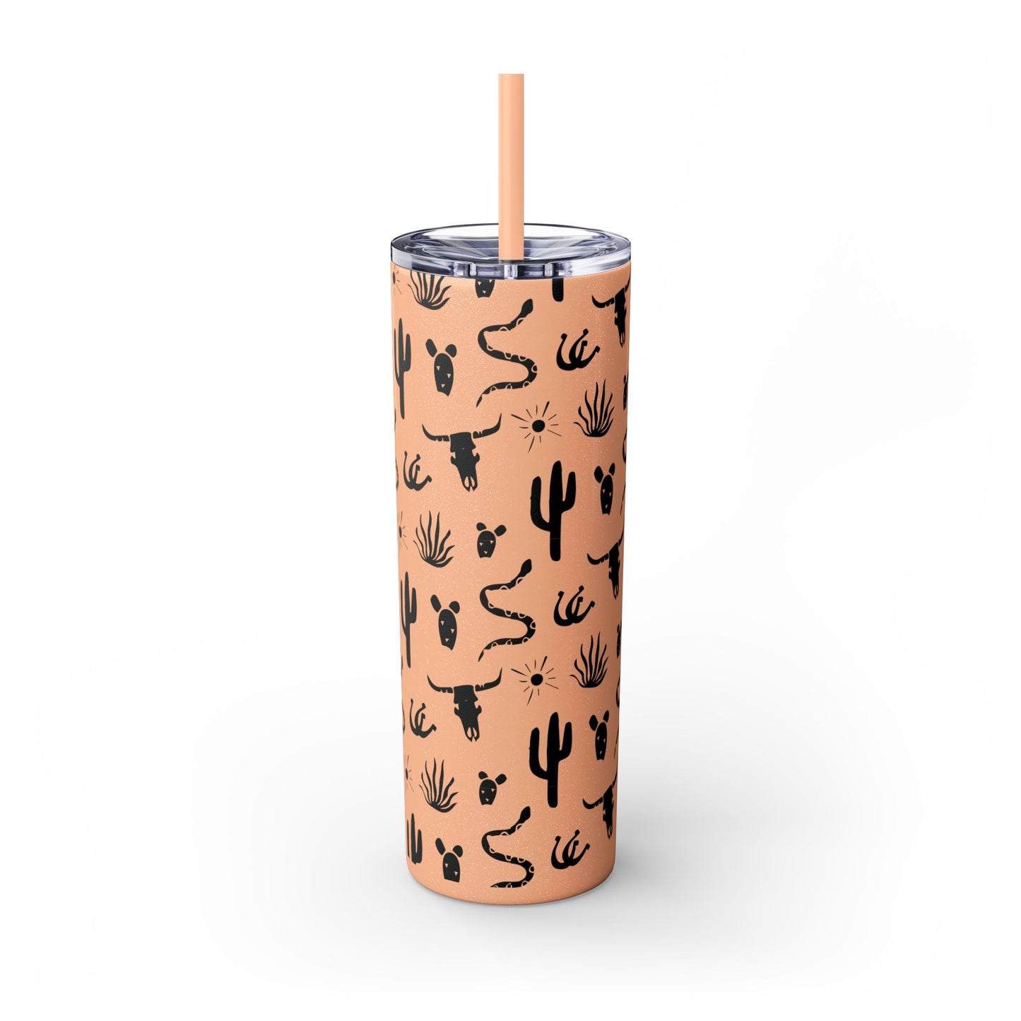 Desert Icon - Skinny Tumbler with Straw, 20oz