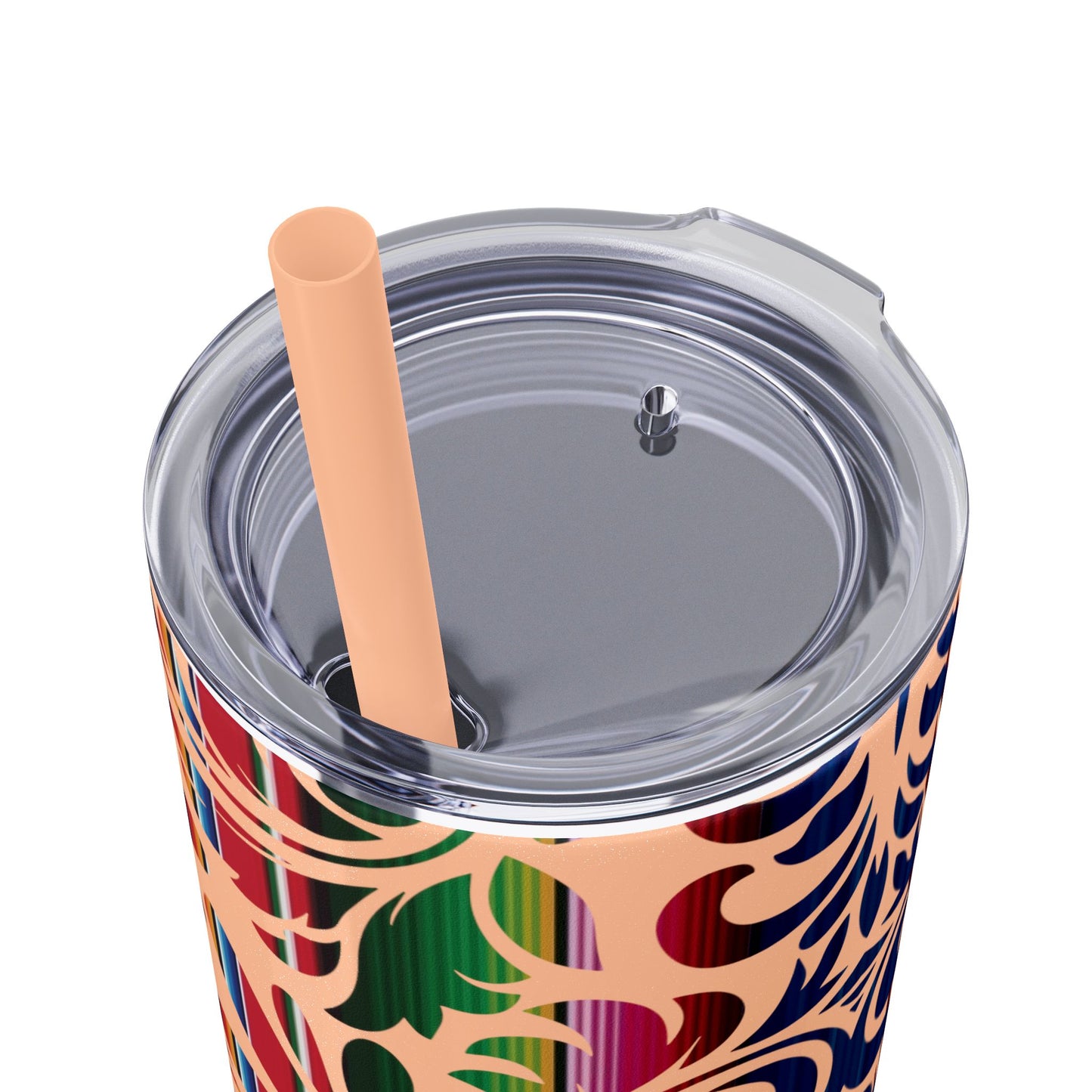 Tooled Serape - Skinny Tumbler with Straw, 20oz