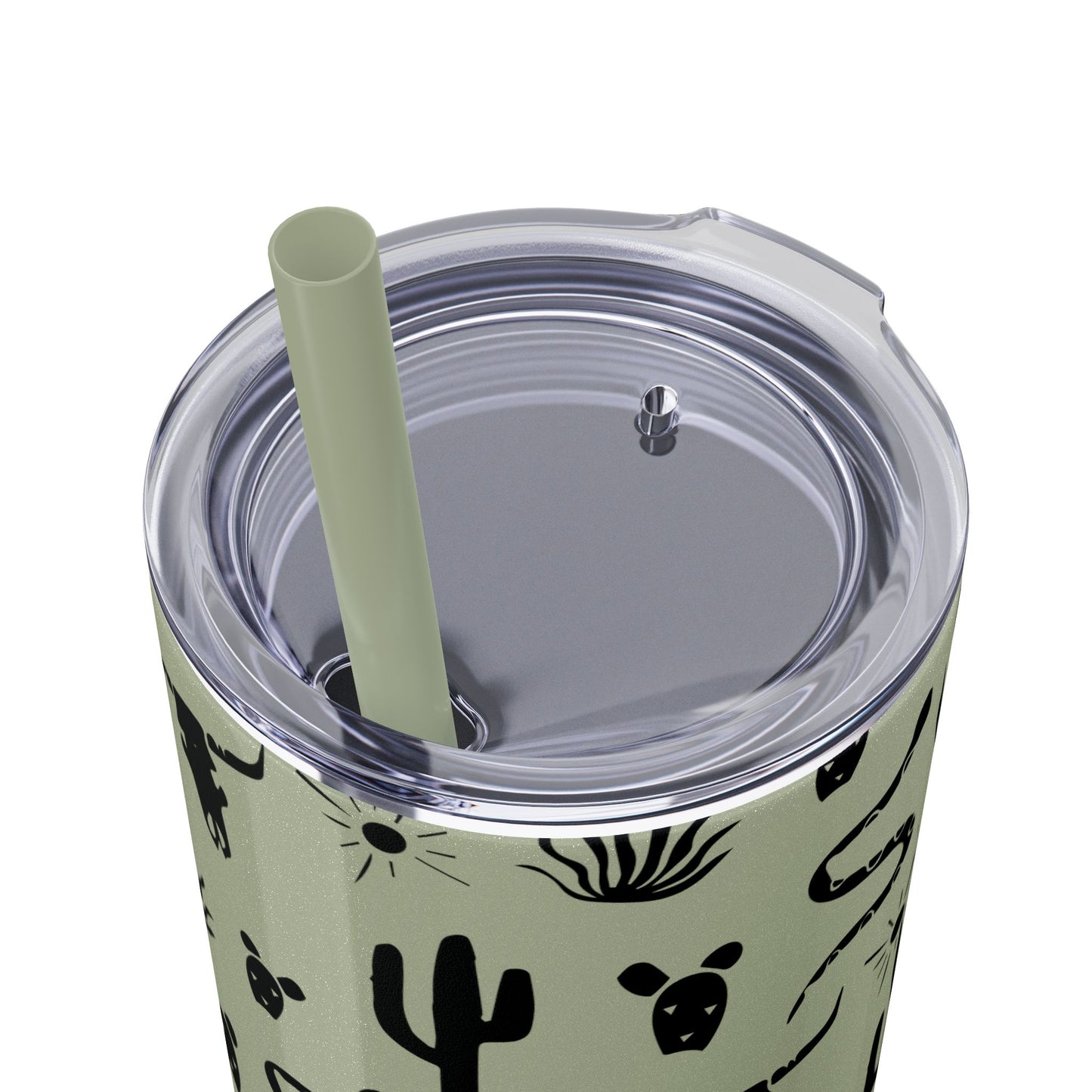 Desert Icon - Skinny Tumbler with Straw, 20oz