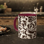 Graphic Tooled Leather Colorful Ceramic Coffee Mugs, 11oz