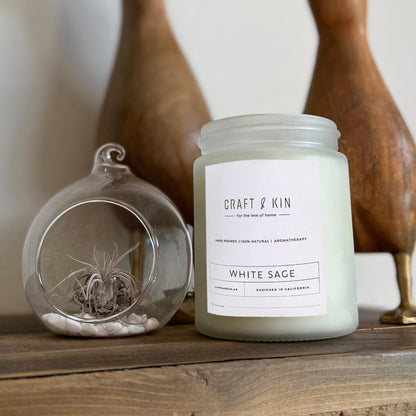 Craft and Kin Scented Candle | 8 oz 45 Hour Burn | All Natural Soy Candles