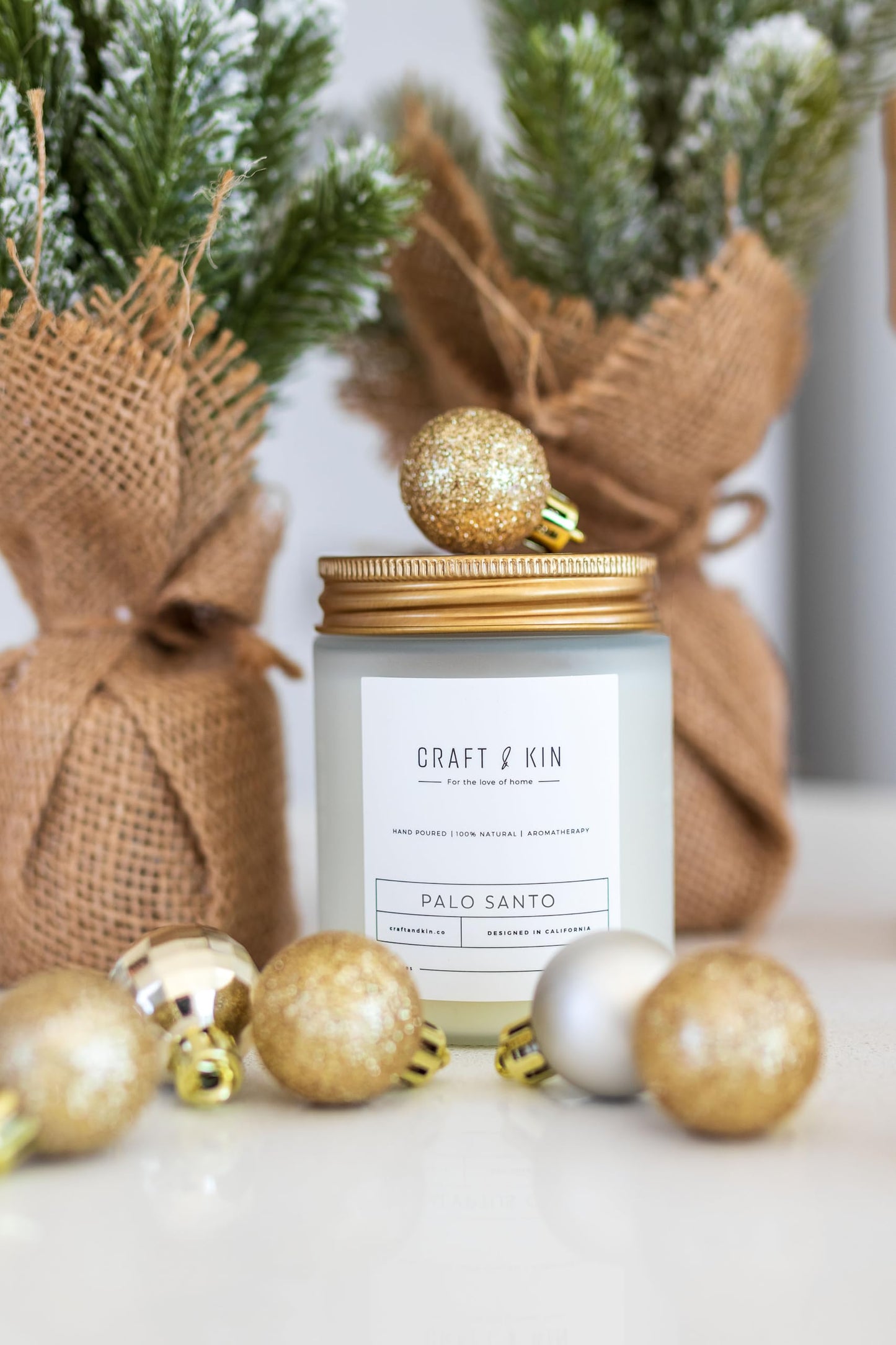 Craft and Kin Scented Candle | 8 oz 45 Hour Burn | All Natural Soy Candles