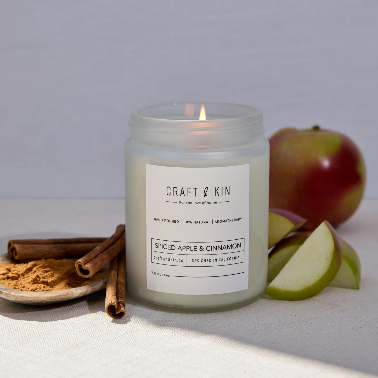 Craft and Kin Scented Candle | 8 oz 45 Hour Burn | All Natural Soy Candles