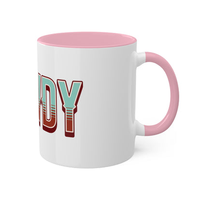 Howdy Western Font Colorful Ceramic Coffee Mugs, 11oz