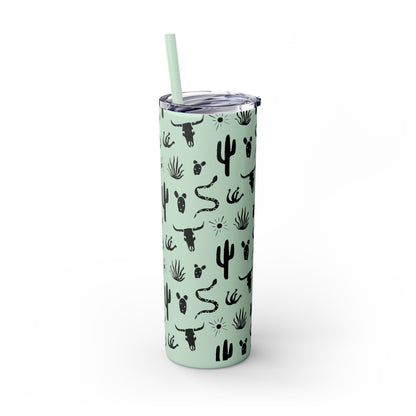 Desert Icon - Skinny Tumbler with Straw, 20oz