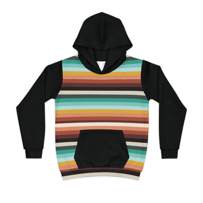 Buffalo Stripe Color Block Hoodie - Kids Sizes