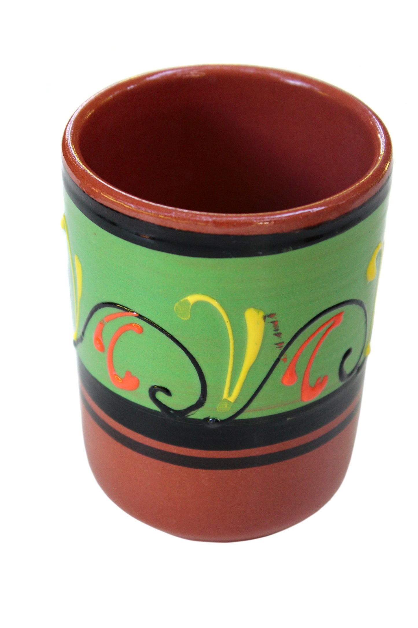 Spanish Terracotta 5-Piece Kitchen Tumbler Cup Set, Multicolor