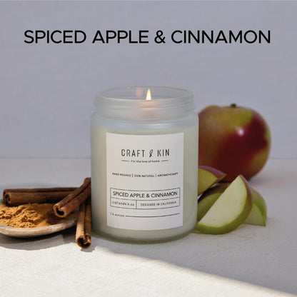 Craft and Kin Scented Candle | 8 oz 45 Hour Burn | All Natural Soy Candles