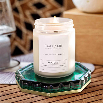 Craft and Kin Scented Candle | 8 oz 45 Hour Burn | All Natural Soy Candles