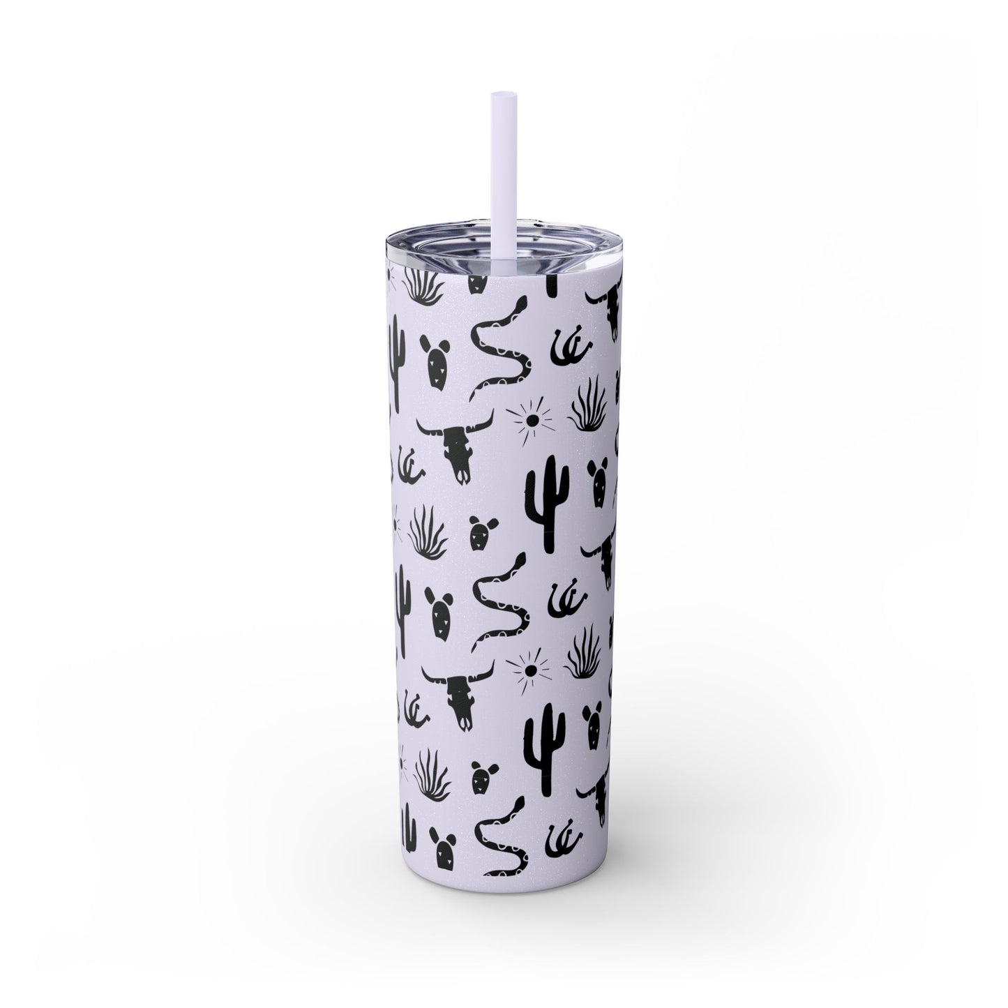 Desert Icon - Skinny Tumbler with Straw, 20oz