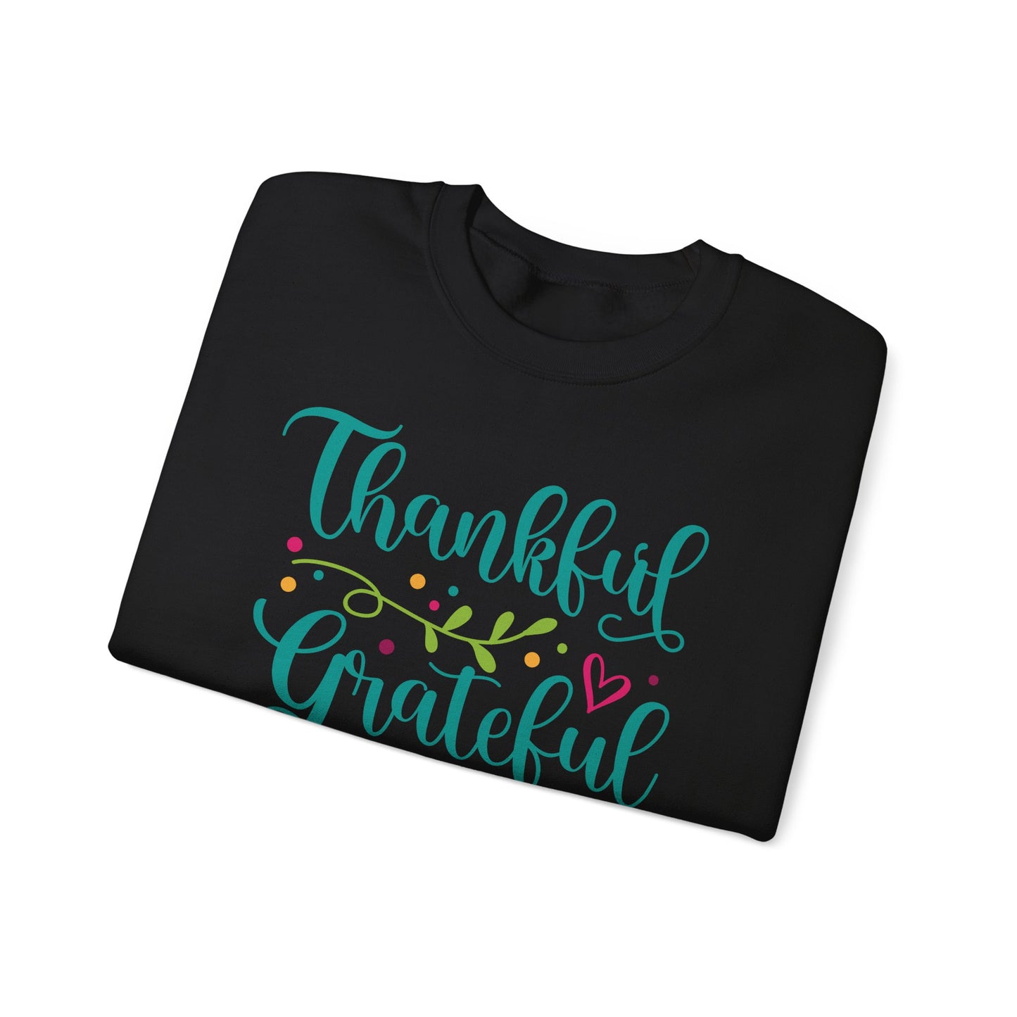 Thankful Grateful Blessed - Christian - Unisex NuBlend® Crewneck Sweatshirt