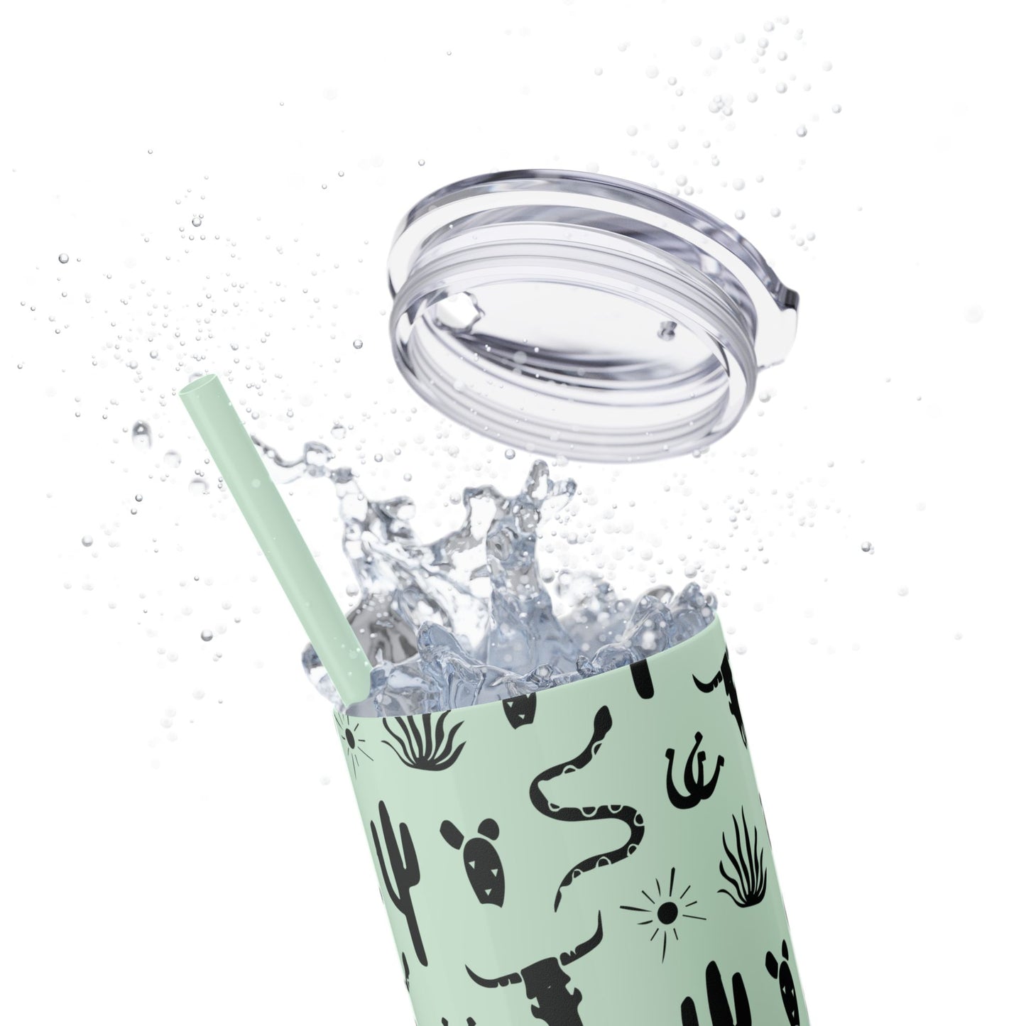 Desert Icon - Skinny Tumbler with Straw, 20oz