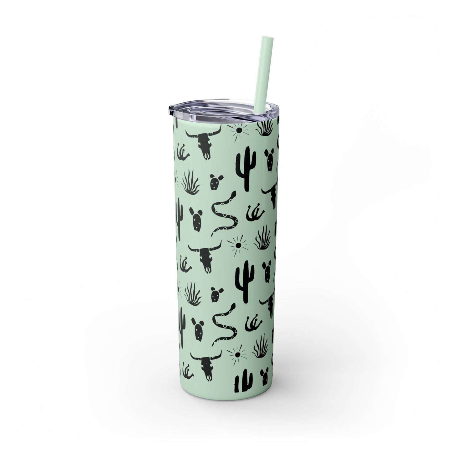 Desert Icon - Skinny Tumbler with Straw, 20oz