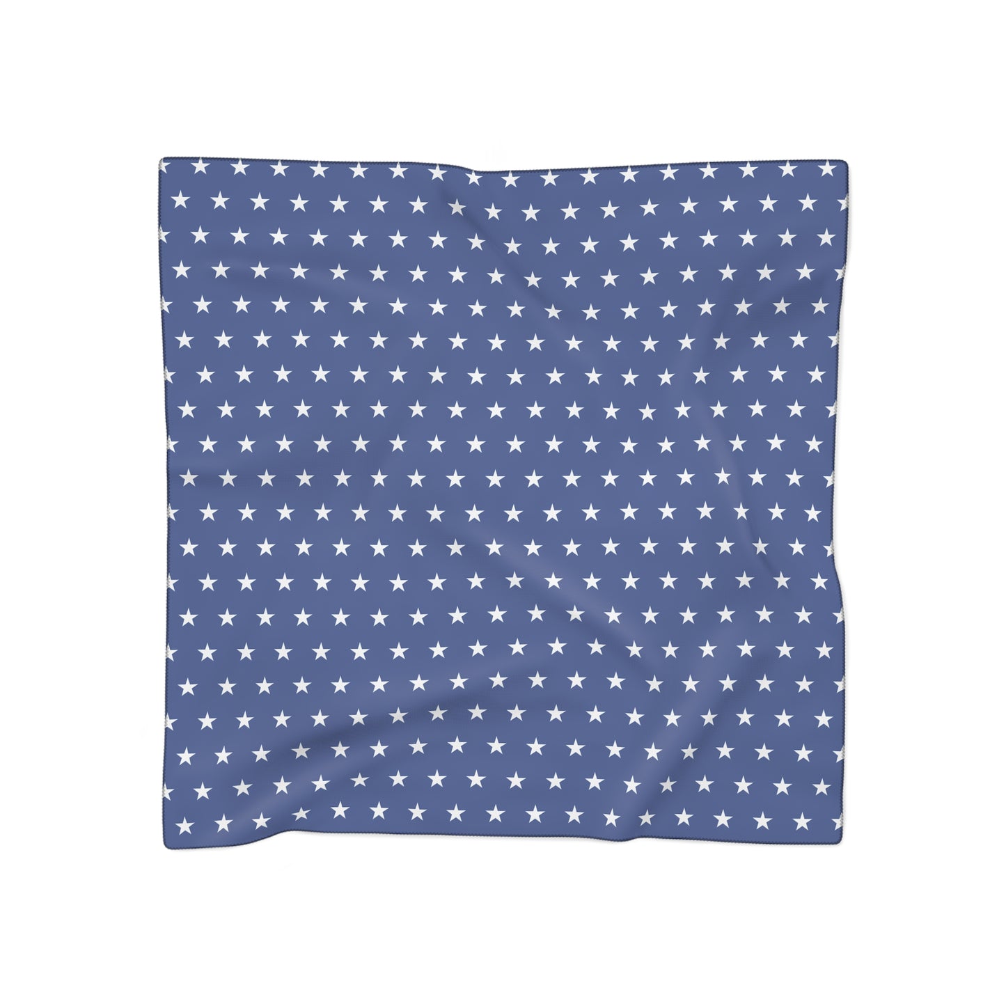 Stars Baby - Blue & White - Wild Rag - Semi Sheer Poly