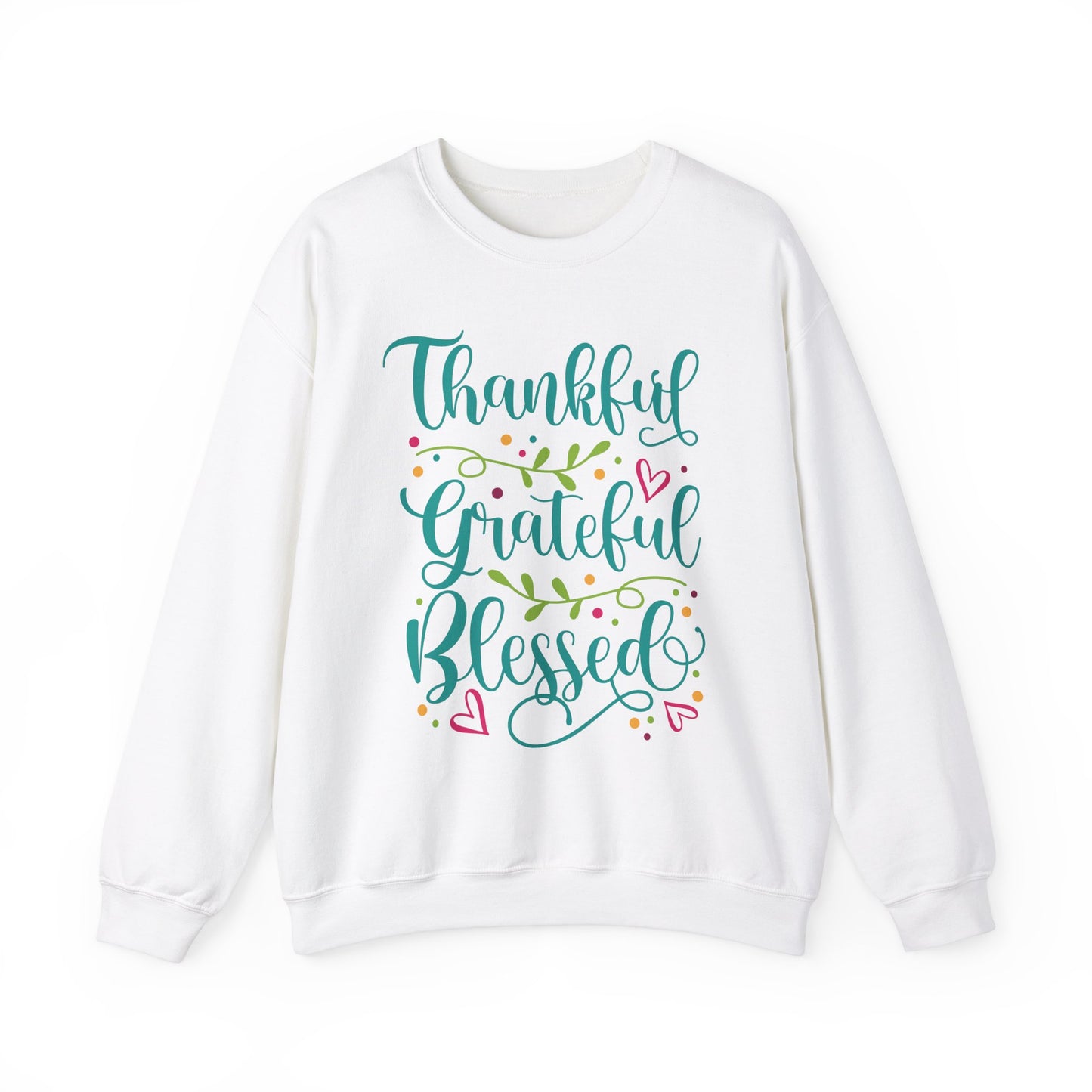 Thankful Grateful Blessed - Christian - Unisex NuBlend® Crewneck Sweatshirt