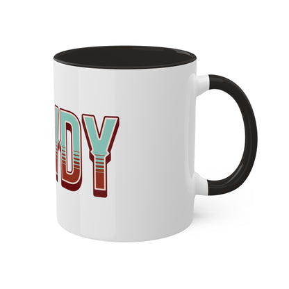 Howdy Western Font Colorful Ceramic Coffee Mugs, 11oz