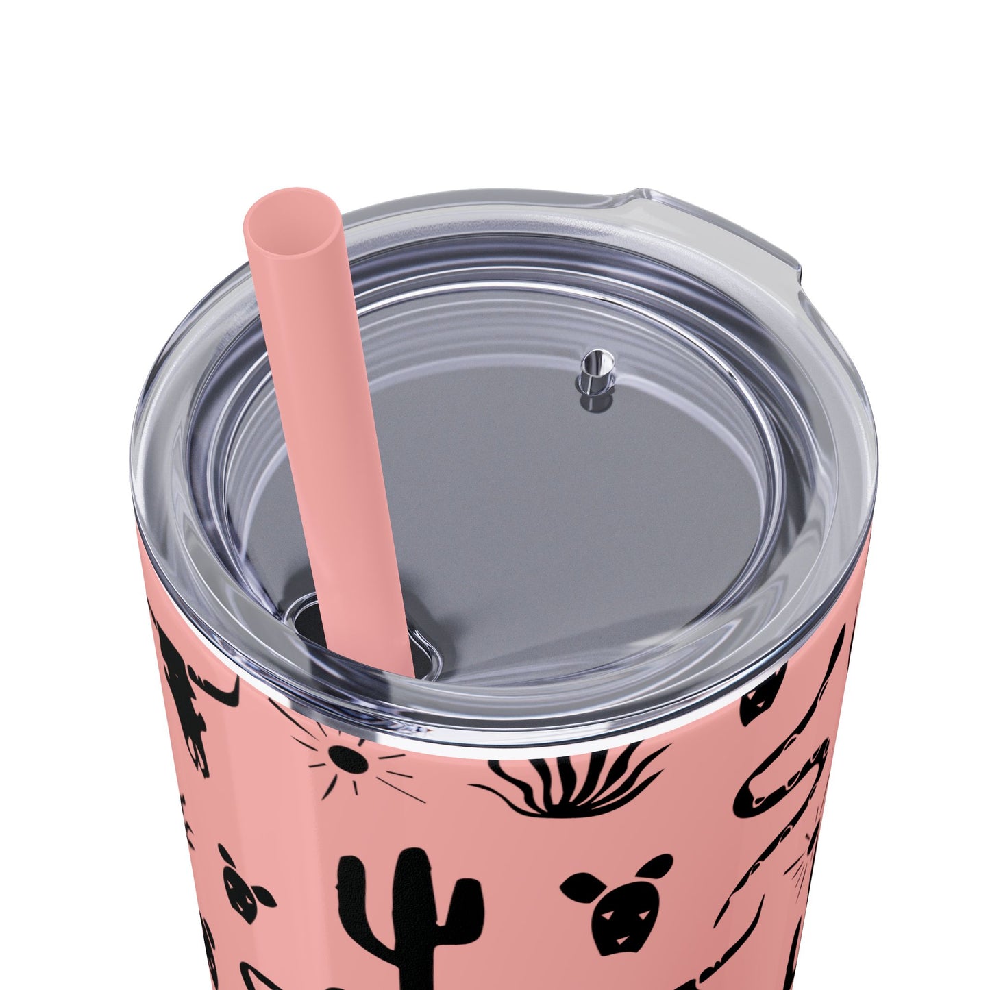 Desert Icon - Skinny Tumbler with Straw, 20oz