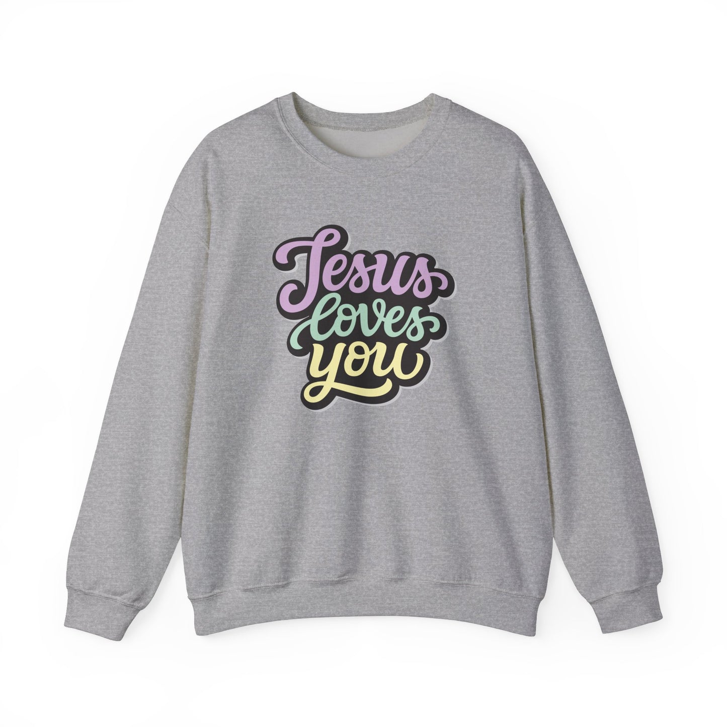 Jesus Loves You - Christian - Unisex NuBlend® Crewneck Sweatshirt